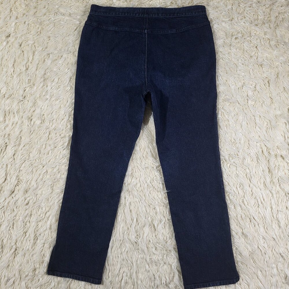 Lauren Jeans Co. by Ralph Lauren Classic Straight Leg Denim Jeans - Size 12 - Picture 11 of 13